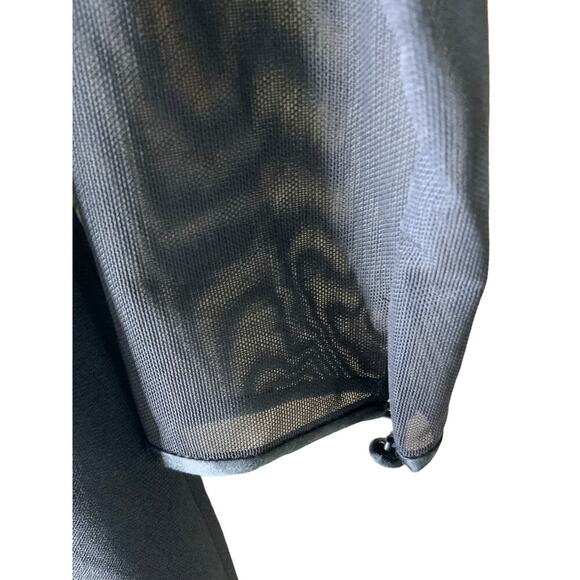 Talbots Cocktail Dress Size 4 Long Sleeve Raglan Midi Zip Closure Black Casual - Picture 8 of 11